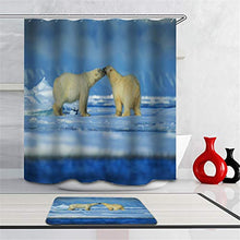 LIYAN Combinazione Bagno. Immagini Chiare E Colori Vivaci Rendono Il Tuo Bagno Pieno di Vita. Accessori da Bagno. Orso Polare sul Ghiaccio.