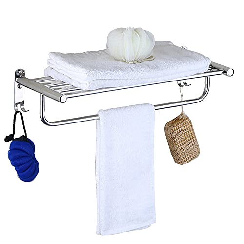 Towel shelf Portasciugamani in Acciaio Inossidabile, portasciugamani da Cucina per Bagno, portasciugamani a Doppio Strato a Parete, per riporre Gli Asciugamani
