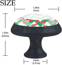 Candy Christmas Star Verde Bianco Zigzag Pomelli per Porta Set di 4 Pomelli per Mobili Manopole per Cassetti Cucina Armadio Vetro