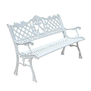 Ghisa Da Giardino Panche Da Cortile,metallo Telaio In Acciaio Portico Panchine Decorative Con Braccioli,all'aperto Parchi Terrazzo Prato Che Possono Ospitare 2-3 Persone,panche Per Il Tempo Libero