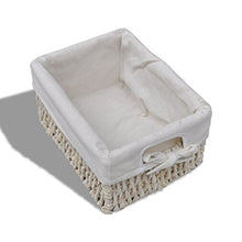 Lingjiushopping Contenitore bianco di legno con 4 cestini tessuti Dimensioni: 25 x 28 x 74 cm (L x W x H) Armadietti e stipi
