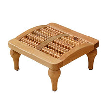 HYYDP Bagno Sgabello Sgabello da Bagno cipresso Massaggio Sgabello Bagno Sgabello Passo Sgabello Moda Creativo Massaggio ai Piedi Perline Massaggio (Colore: Marrone, Dimensioni: 23 * 23 * 11,5 cm)