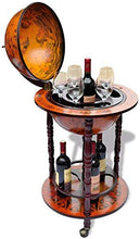 Globe Globe Tavolo bar cabinet, offre molto spazio per il vino, liquori, bevande e calici,Green