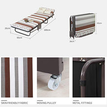 Letto Pieghevole Per Adulti, Sei Centimetri Di Lusso Confortevole E Spessa Materasso, Pieghevole Ospite Extra Letto Con Rotelle, Portable Fold Up Robusto Telaio Aggiuntivo Extra Letto Per Gli Ospiti