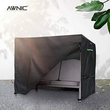 AWNIC Copertura per Altalena per Sedia a Dondolo da Giardino Copertura per Altalena Durevole per Esterni Anti-UV Impermeabile Ntivento e Antipolvere 210x125x170cm