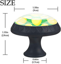 Modello Di Frutta Limone Verde Pomelli per Porta Set di 4 Pomelli per Mobili Manopole per Cassetti Cucina Armadio Vetro