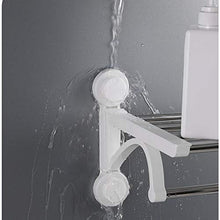 Portasciugamani autoadesivo, Porta Salviette a Ventosa da 24 Pollici, portasciugamani da bagno, Mensola da Doccia a Parete, per Armadi da Cucina, Bagni (bianco)