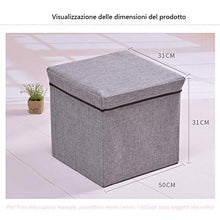 yanpengjuan Scatola di Immagazzinaggio Pieghevole, Cubo Poggiapiedi, Scatola di Giocattoli Pieghevole 30x30x30cm (Rosso)