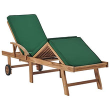 Tidyard Lettini Prendisole con Cuscini 2 pz Legno di Teak Verde,Lettino Prendisole,Lettino Prendisole Portatile,Lettino Prendisole da Esterno,per Giardini, Cortili, Terrazze, Piscine
