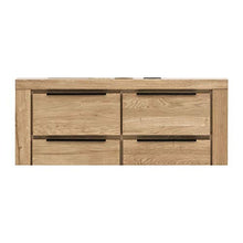 Comò Greta - Credenza a 2 ante, in rovere massiccio, oliato, 2 ante