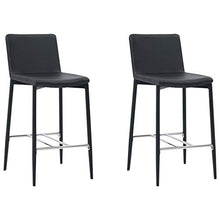 Tidyard Set 3 pz da Bar, Set Tavolino Bar, Set di Mobili per Cucina, Set Bar per la Casa, Set di Mobili da Balcone,Set Tavolo Quadrato e 2 Sedie da Bar Alti, in Similpelle