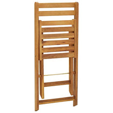 FAMIROSA Set da Bistrot 3 pz Pieghevole con Cuscini Massello di Acacia-0275