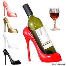 AmandaJ - Portabottiglie da vino a forma di scarpa con tacco alto, porta bottiglie di vino, decorazione per la casa
