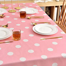 WSJIABIN Tovaglia Decorativa per la casa Tovaglia Rosa Moderna Semplice nordica in Tessuto di Cotone e Lino Piccoli Punti freschi tovaglia da tè Impermeabile