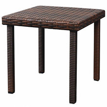 Festnight 3 pz Set Lettino Prendisole Schienale Reclinabile con Braccioli e Tavolino da Giardino Esterno in Rattan Marrone,Sedia a Sdraio da Giardino in Rattan Reclinabile con Braccioli e Tavolino