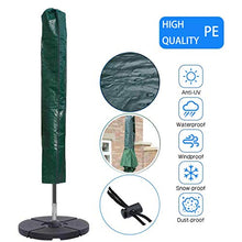 Patio Plus - Copertura per ombrellone da giardino, 160 x 24 x 24 cm, impermeabile, in tessuto, colore: Verde