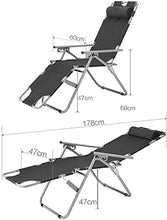 CDFC Heavy Duty Tymoline Zero Gravity Relaxer Sedia Giardino All'aperto Sunlounger Pieghevole Sedia reclinabile Sedia Lettino Sedia a Sdraio Armrest Sedia Patio Lazy Sedia Easy Sedia