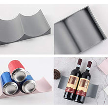 BESTOZNON Portabottiglie in plastica Stile Europeo Bottiglia di Acqua Display Mat Vino Titolare organizzatore di stoccaggio per Ripiani Cucina dispensa Frigorifero (Bianco)