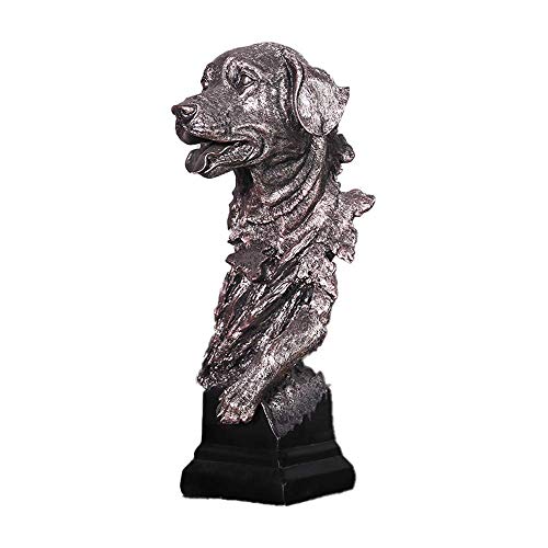 ZGPTX Set Piece Wine Cabinet Bar Stile Europeo Luce di Lusso Soggiorno Decorato Cane Semplici Ornamenti in Resina Animale