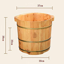 YLL Canna per pediluvio Cedar pediluvio - Piedi ammollo Secchio, Robusto Legno barile for Spa, Massaggi, Sauna (36 cm di Altezza)