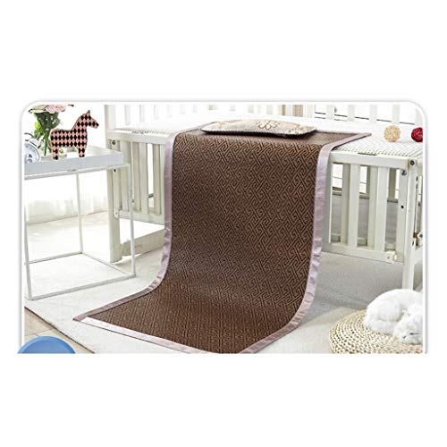 MBY Materassino in bambù, Bambino Bambini Doppia Faccia Stuoia Scuola Materna Pisolino Sedili in Rattan, può Essere Personalizzato (Size : 55×110cm)