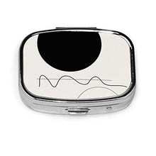 Scatola quadrata per pillole medicinali Caso Astratto Moda Pillola Organizzatore Viaggio Pill Case Dispenser per Vitamine Integratori