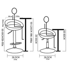LHJDM Sgabelli da Bar -sgabelli Alti da Bar,Girevole Regolabile,Grandi Sedili Regolabili,Sgabelli da Colazione -Plastica,per Cucina, Bar, Bancone,sgabelli da Bar Commerciali