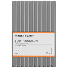 Winter & Bani Clip - Clip per Frangivista, Disponibile in Diversi Colori, 10 Clip, Grigio