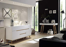Möbel-Store24 Cervin M52244WE5 - Guardaroba in MDF impiallacciato, 85 cm, colore: Bianco opaco