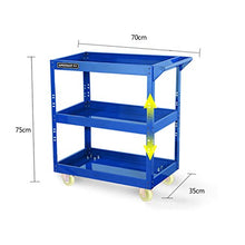 ChangDe Scaffale CHDE Carrello - Parti Multifunzione Strumenti di Riparazione per Auto Rack mobili Strumento di Riparazione per riparazioni Auto Automobile a Tre Livelli Carrello degli Attrezzi