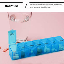 HEALLILY 12Pcs Organizer per Pillole Settimanale E Giornaliero per 7 Giorni Dispenser per Pianificatore di Pillole da Viaggio Portapillole Portatile Organizer per Contenitori di Vitamine