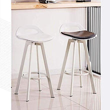 JXXDDQ - Sgabello da bar con schienale bianco, per la colazione, la cucina e la casa, sedie girevoli in pelle, per sala da pranzo, pub, bar, bar, in ferro