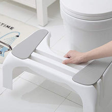 Sgabello per WC, Sgabello per WC con Gradino per Bambino e Adulto, Aiuto per Edificio Occupato Antiscivolo | Sgabello Mobile con Slot per Scheda Mobile, per Donne in Gravidanza/Anziani,Blu