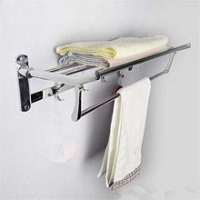 PYROJEWEL Mensole Bagno Bar Bar Rack Appendiabiti in Acciaio Inox cremagliera Supporto Pieghevole Ciondolo Hardware 60 * 25cm mensola da Bagno