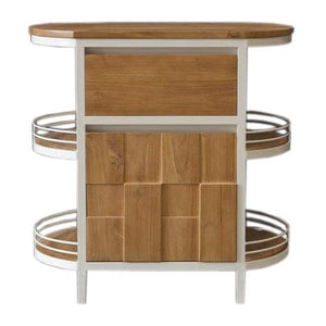 Mobiletto per lavabo Magnia in Legno di Teak Massiccio, Larghezza del mobiletto 140 cm
