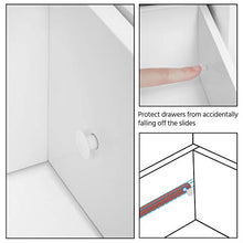 Yaheetech Cassettiera Camera da Letto con 4 Cassetti Armadietto Bianco a Terra da Salotto Bagno Cucina Mobiletto Ingresso Corridoio 56 x 30 x 82 cm