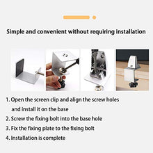 MIAOLEIE Partition-Clip Regolabile Heavy-Duty in Alluminio-Lega 2Pcs Setto Divisorio Resistenza all'Usura