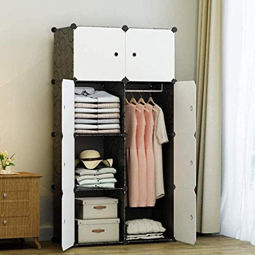 LYYJIAJU Combinazione Armadio in casa Economia di Spazio Armadio modulare, Semplice e Comodo assemblaggio, di Grande capacità, Risparmio di Spazio, e può Essere spostato a piacimento (Color : A)
