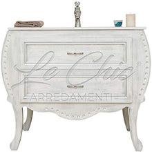 Shop Chic Mobile bagno Sorriso stile contemporaneo con specchio finitura luxury white