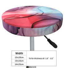 Coprisedie antiscivolo rotondo per sedie e sgabello, con verniciatura a inchiostro a fiamma, super traspirante, elasticizzata, per sedia da bar e sgabello morbido, adatto per sgabelli rotondi da 33 cm