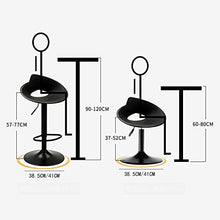 GUOLINGHUI Set di 2 Sgabelli da Bar, Sgabello da Bar Regolabile in Altezza, Cucine Domestiche Bancone Colazione Sedie da Bar con Superficie Sgabello in Pp Sedile da Pub