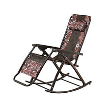 Sedia a sdraio da uomo vecchio, sedia a dondolo pigro per ufficio e balcone, pieghevole da donna incinta, reclinabile, 67 x 55 x 77 cm