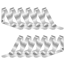 Junzheng 8 Pezzi Clip per tovaglia Regolabili Morsetti Fermatovaglia Acciaio Inossidabile Clip per tovaglie per casa, Pranzo, Picnic, Feste e Matrimoni