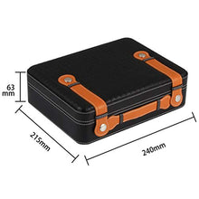 SHAO1 Cigar Humidor, Cuoio Portatile Cigar Humidor Cedar Wood Portatile Cigar Box può Contenere Circa 25 (240 * 215 * 63MM),B