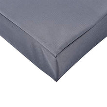 [neu.haus] Cuscino per Mobili di Pallett con Fodera 120 x 80 x 10 cm Spugna con Rivestimento Uso Interno e Esterno Grigio Scuro