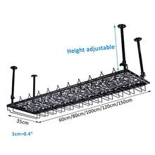 Wine Rack, cremagliera del vino Vino di vetro del gancio del metallo dell'annata Ferro a soffitto attaccatura del supporto di bottiglia del vino Calice Calici Rack Wine Glass Rack regolabile Altezza R