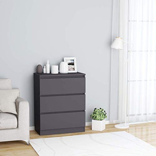 XHCP Credenza, Comodino, Comodino, Divano Letto, Mobile Laterale per Soggiorno Camera da Letto Camera da Letto Sonoma Rovere 60x35x76 cm truciolare