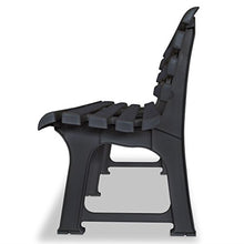 Tidyard- Panchina da Giardino in Plastica, Giardino Sedia 145,5x49x74 cm Antracite