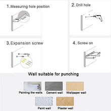 YDDZ Sgabello per Il Cambio delle Scarpe Ultrasottile da 5 Cm Nascosto Sgabello da Bagno Pieghevole Design Sgabello per Scarpe da Parete 150 kg Portante 39x34x5 Cm con Accessori di Installazione