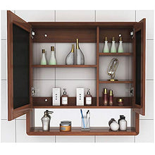 BXSZVOK Armadio A Specchio A Parete, Armadio da Bagno con Doppie Porte E Partizioni A 6 Strati, 3 Misure Disponibili,60cm